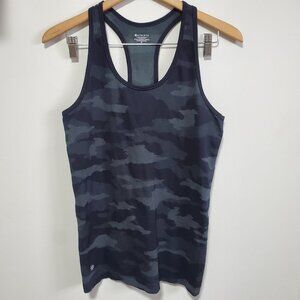 ATHLETA Speedlight Seamless Tank Top Racerback Fitted Gym Camo Women's Medium